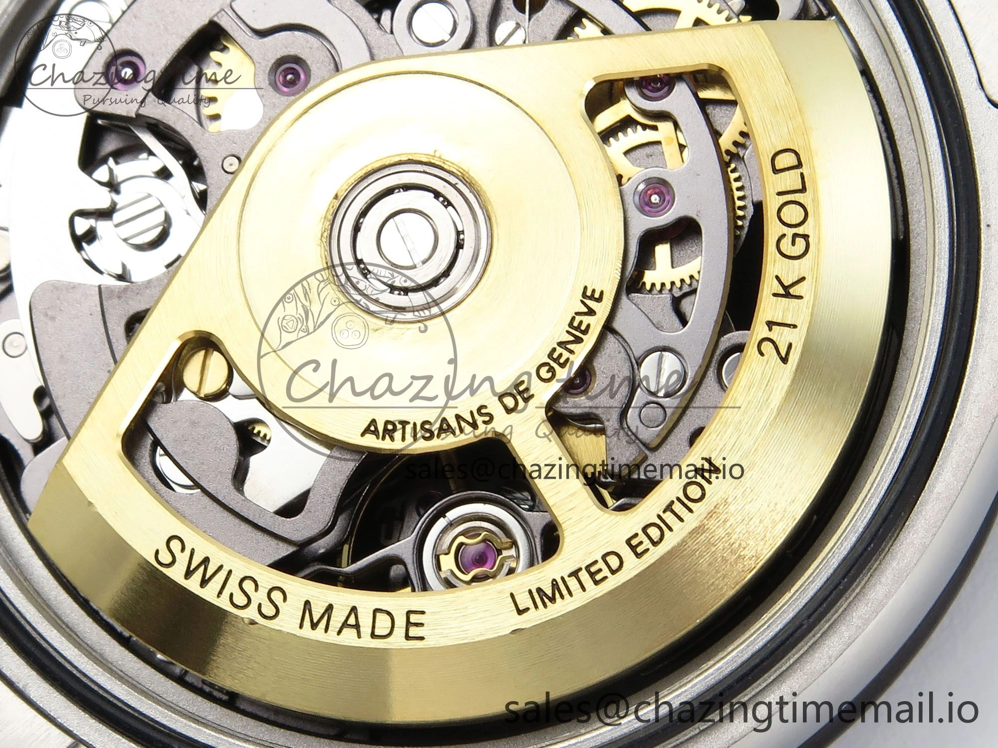 Stylish Daytona Artisans Skeleton SS ADGF Best Edition Skeleton Dial on SS Oyster Bracelet SA 753