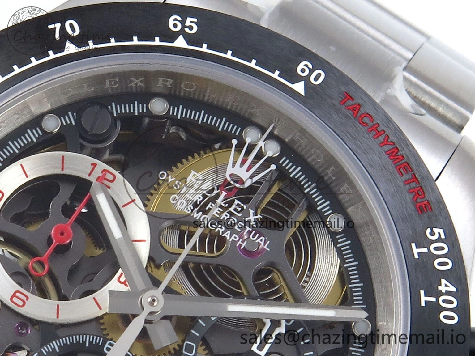 Daytona Artisans Skeleton SS ADGF Best Edition Skeleton Dial on SS Oyster Bracelet SA ModernLook 750