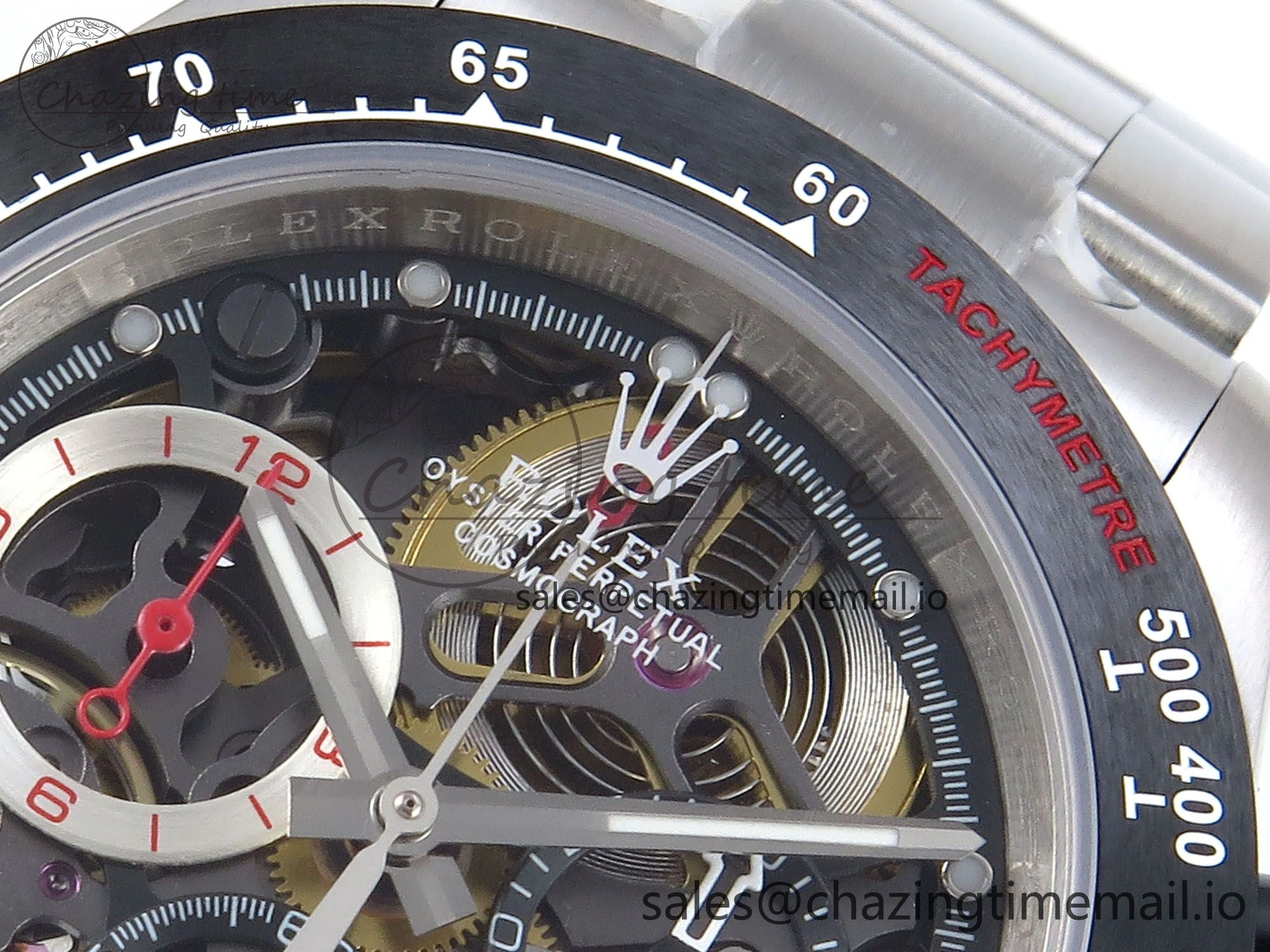 Daytona Artisans Skeleton SS ADGF Best Edition Skeleton Dial on SS Oyster Bracelet SA ModernLook 750
