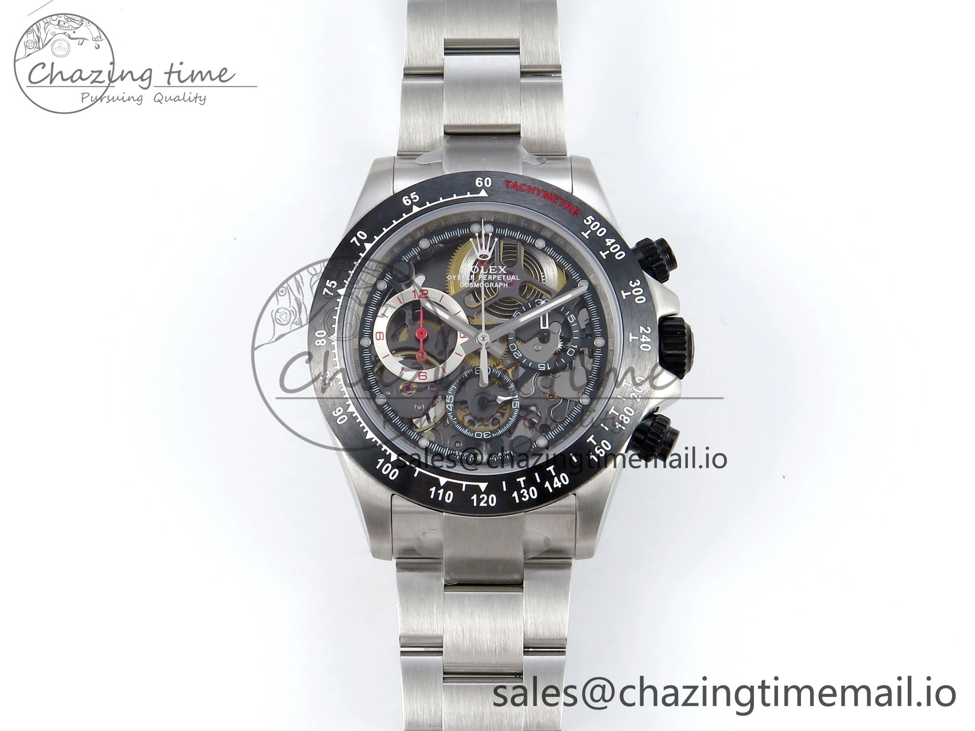 Daytona Artisans Skeleton SS ADGF Best Edition Skeleton Dial on SS Oyster Bracelet SA ModernLook 750