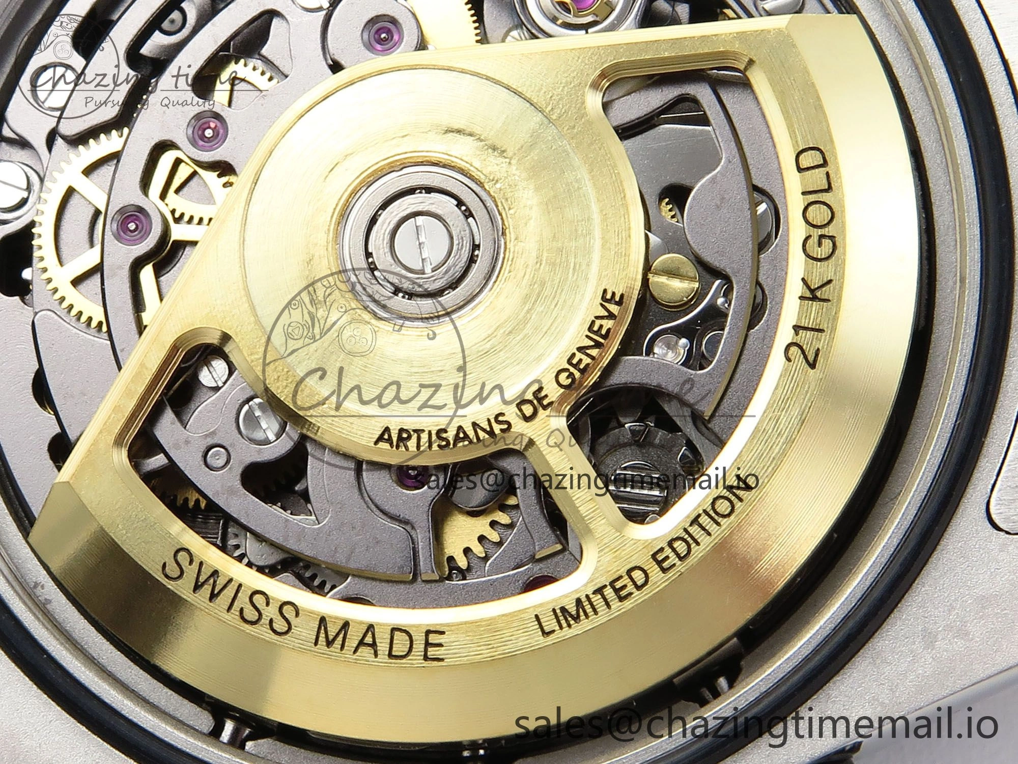 Daytona Artisans Skeleton SS ADGF Best Edition Skeleton Dial on SS Oyster Bracelet SA ModernLook 750