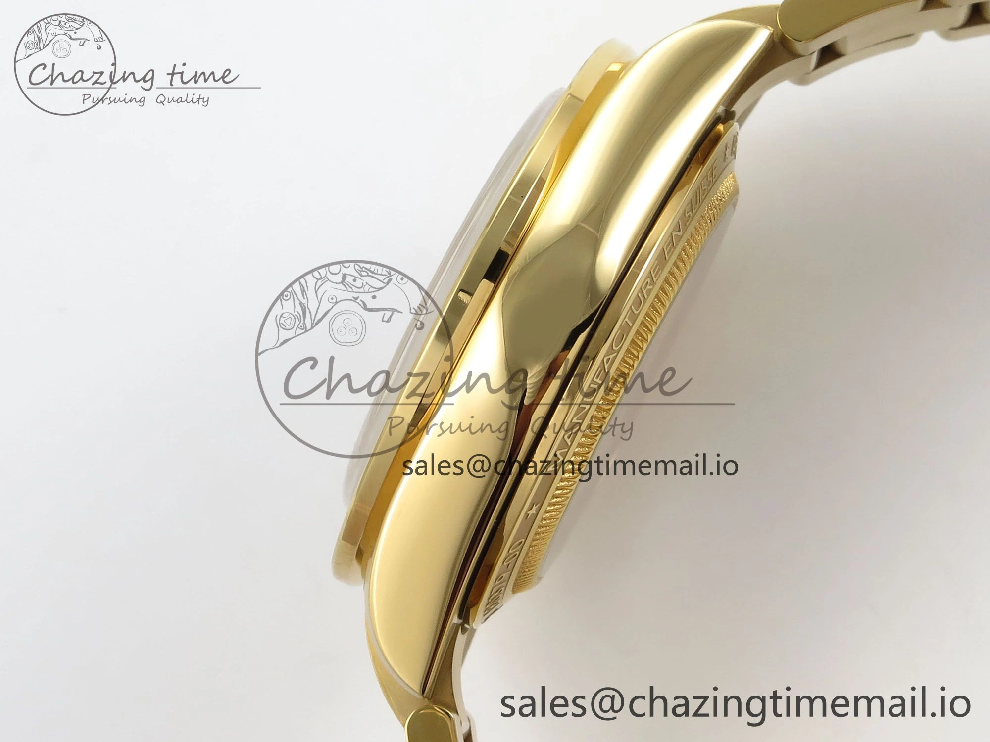 Daytona Artisans Skeleton YG ADGF Best Edition Blue Ceramic Bezel Skeleton Dial on YG Oyster Bracelet SA OnTrend 1174