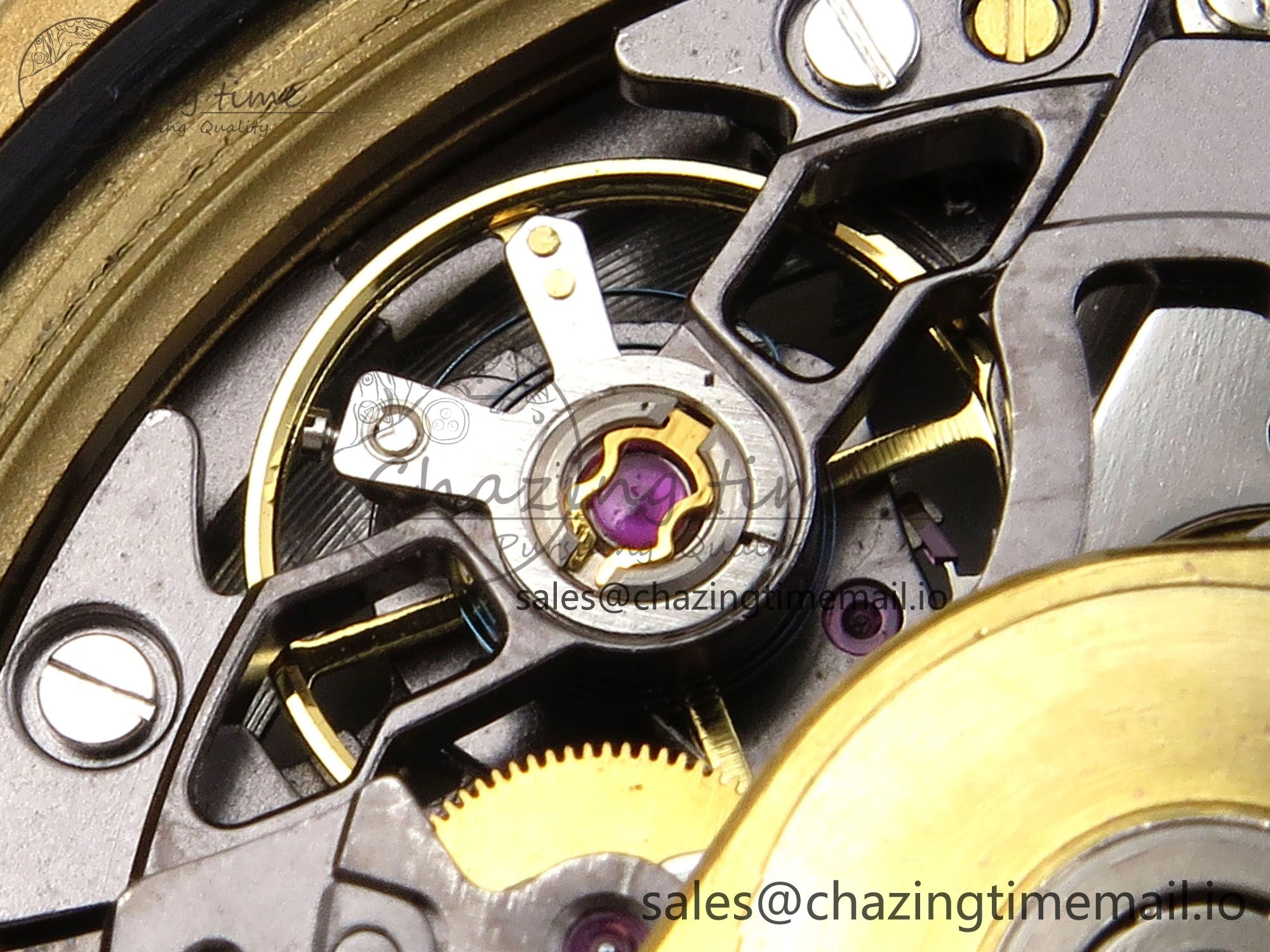 Daytona Artisans Skeleton YG ADGF Best Edition Blue Ceramic Bezel Skeleton Dial on YG Oyster Bracelet SA OnTrend 1174