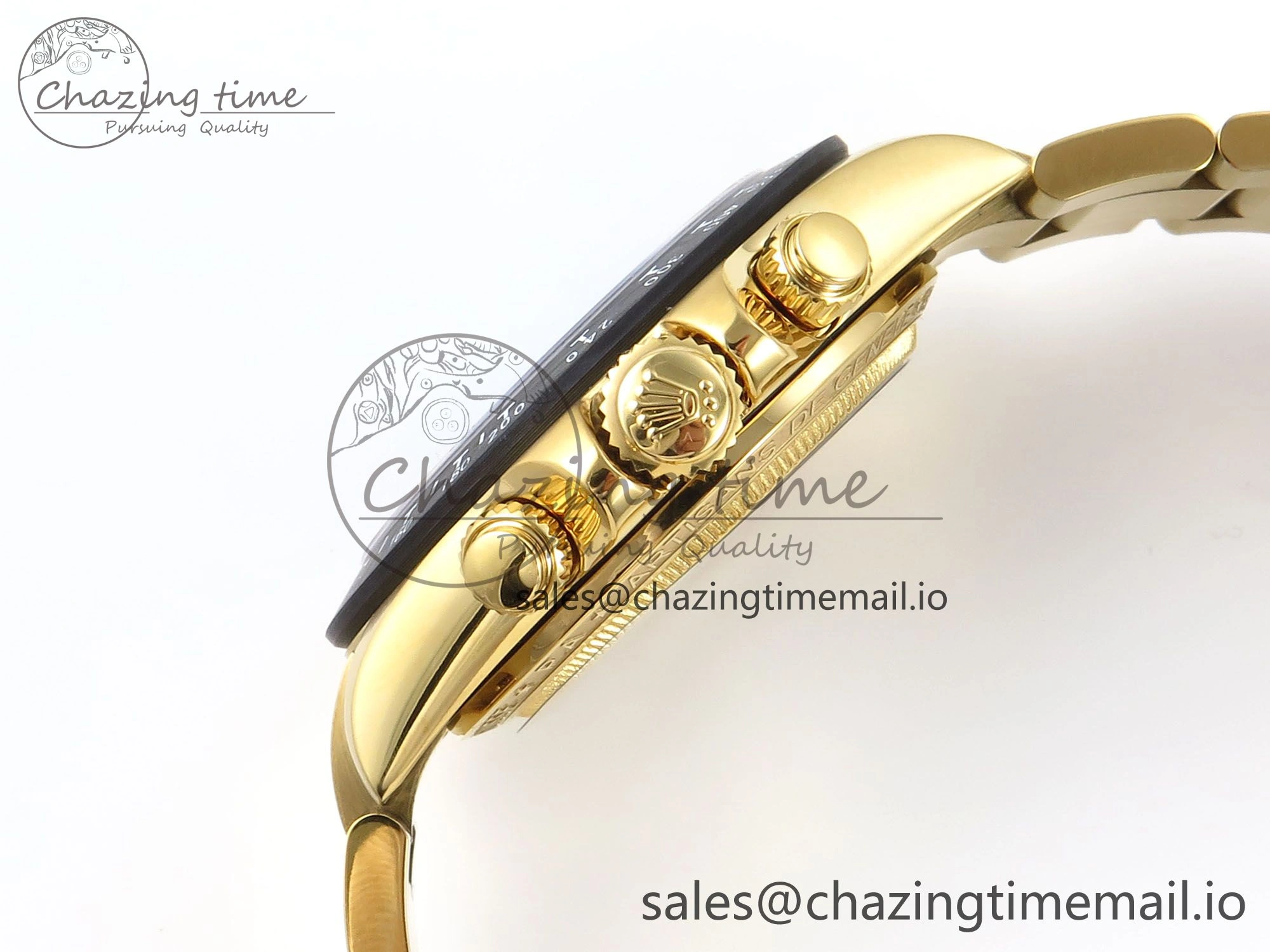 SoftTouch Daytona Artisans Skeleton YG ADGF Best Edition Skeleton Dial on YG Oyster Bracelet SA 754