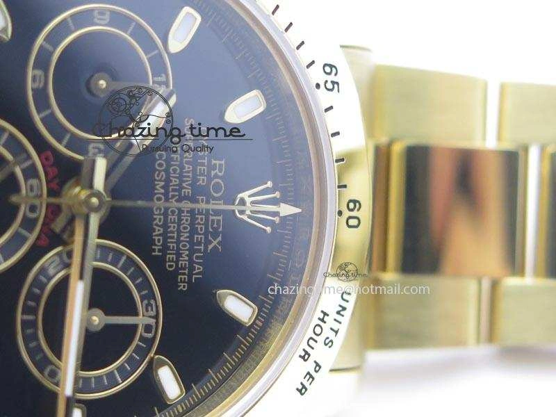 Daytona BP Maker Full YG Wrapped Case Black Dial On Full YG Wrapped Bracelet A Vibrant 3874