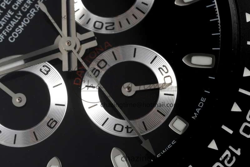TravelReady Daytona Black Ceramic 5GF Best Edition Black Dial Black Pusher on Black Rubber Strap A 2330