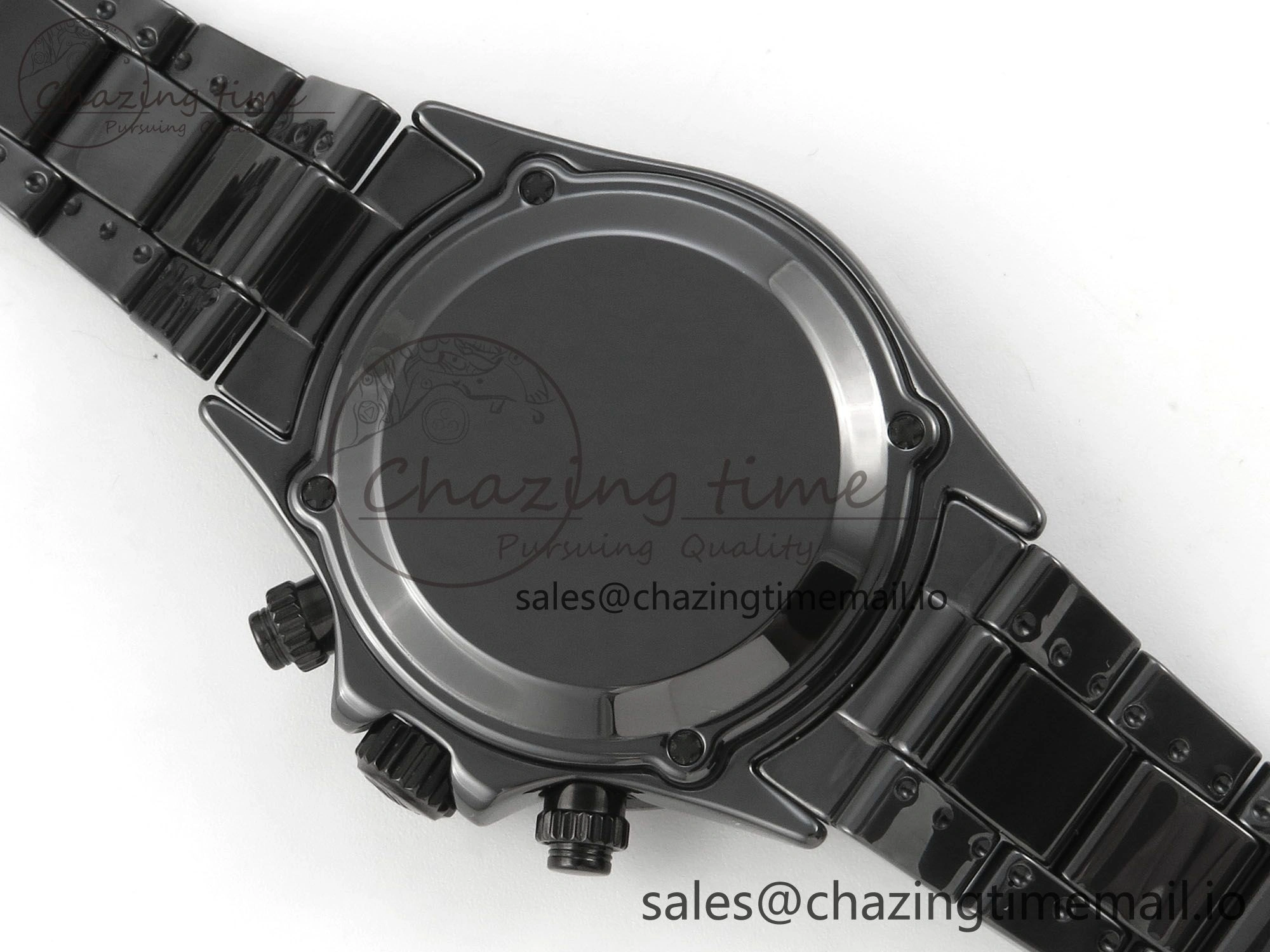 Lightweight Daytona Black Ceramic Case and Bracelet Black Rainbow Dial Rainbow Bezel SONIC Best Edition SA 180