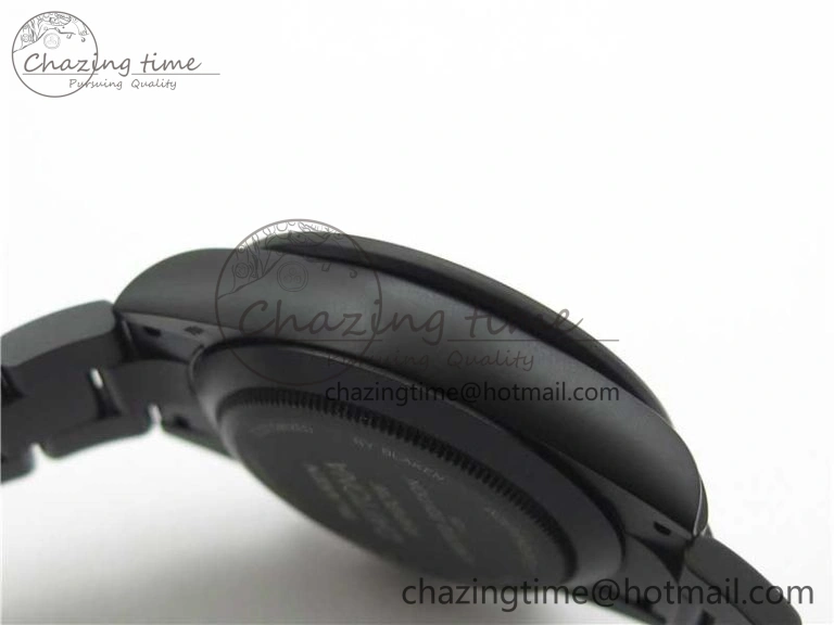 GoAnywhere Daytona Blaken Rainbow Crystal Bezel PVD VR Best Edition Black Dial on PVD Bracelet A7750 V 2759