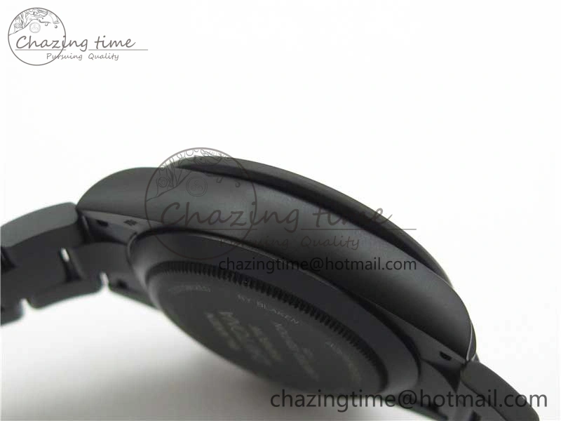 GoAnywhere Daytona Blaken Rainbow Crystal Bezel PVD VR Best Edition Black Dial on PVD Bracelet A7750 V 2759