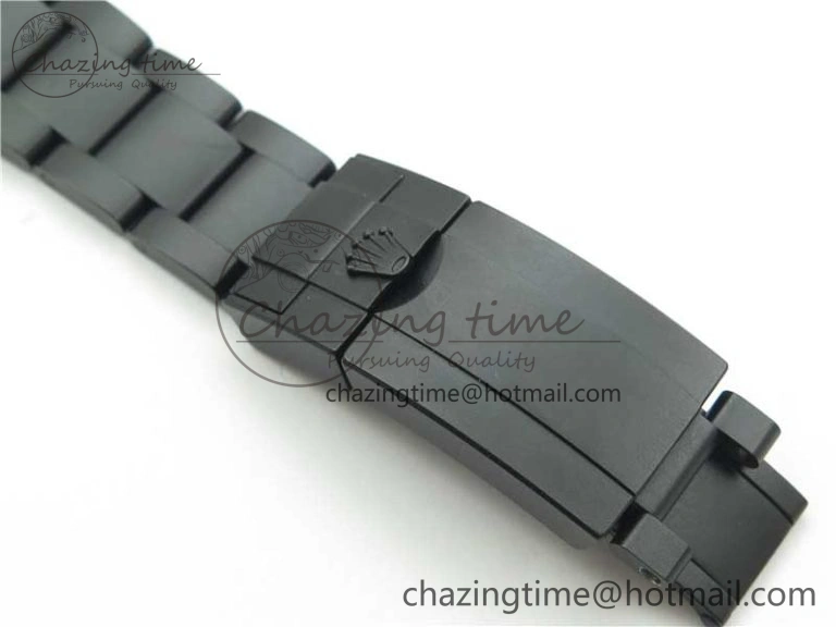 GoAnywhere Daytona Blaken Rainbow Crystal Bezel PVD VR Best Edition Black Dial on PVD Bracelet A7750 V 2759