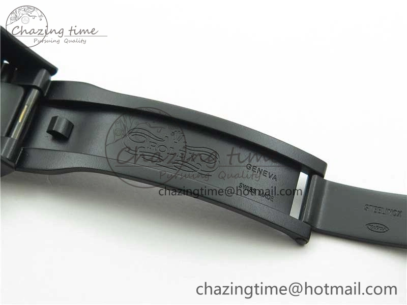 GoAnywhere Daytona Blaken Rainbow Crystal Bezel PVD VR Best Edition Black Dial on PVD Bracelet A7750 V 2759