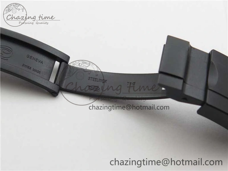 GoAnywhere Daytona Blaken Rainbow Crystal Bezel PVD VR Best Edition Black Dial on PVD Bracelet A7750 V 2759