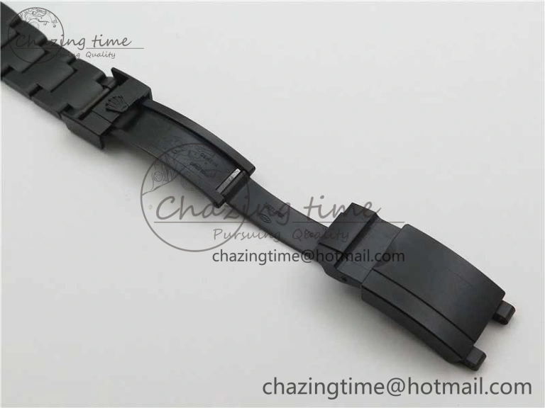 GoAnywhere Daytona Blaken Rainbow Crystal Bezel PVD VR Best Edition Black Dial on PVD Bracelet A7750 V 2759