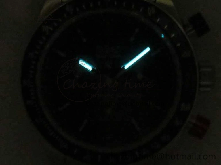 Daytona Blue Red Pushers BP Maker Blue Dial On SS Bracelet A4130 (Free Leather Strap) Vibrant 3446