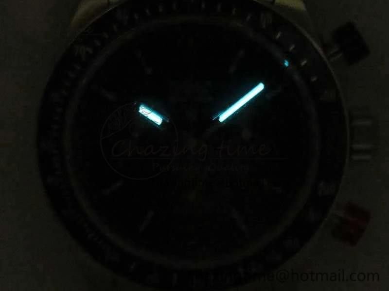 Daytona Blue Red Pushers BP Maker Blue Dial On SS Bracelet A4130 (Free Leather Strap) Vibrant 3446