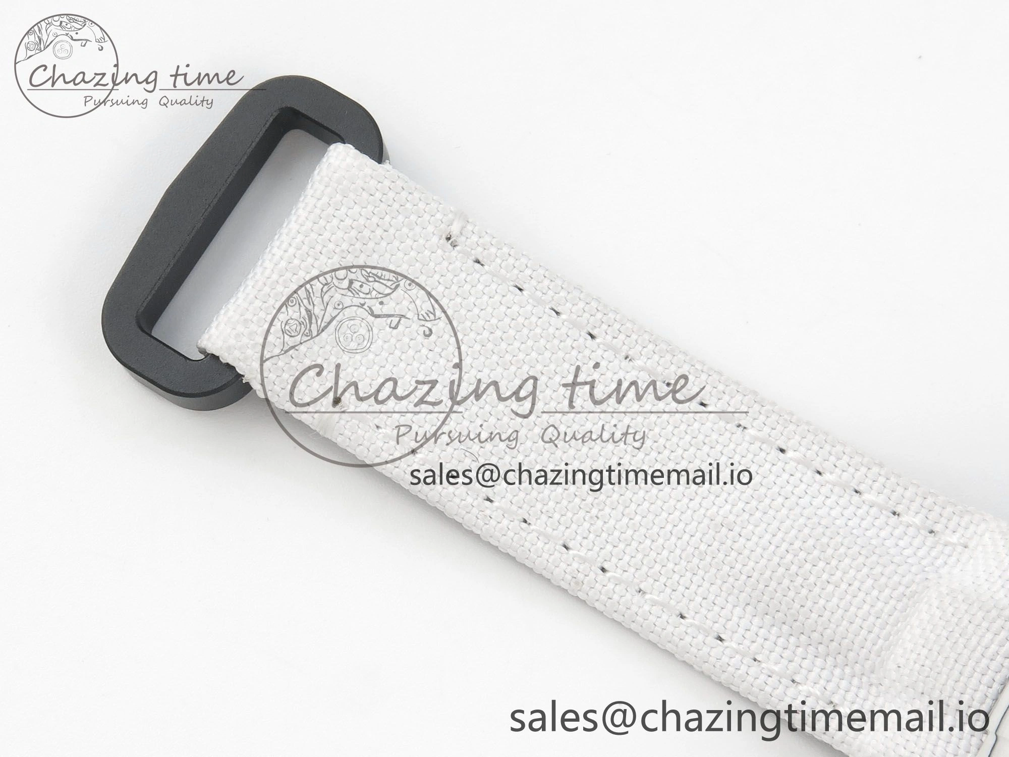 Tailored Daytona Cosmograph White Carbon MPF Best Edition Full Diamond Dial White Nylon Strap A 316
