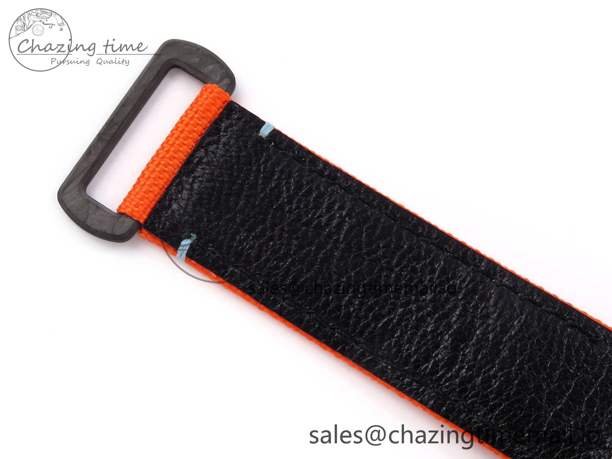 HighPerformance Daytona DIW “AVIA AZURE BLUE”” Carbon DIWF 1:1 Best Edition Blue Dial on Orange Nylon Strap SH 1077
