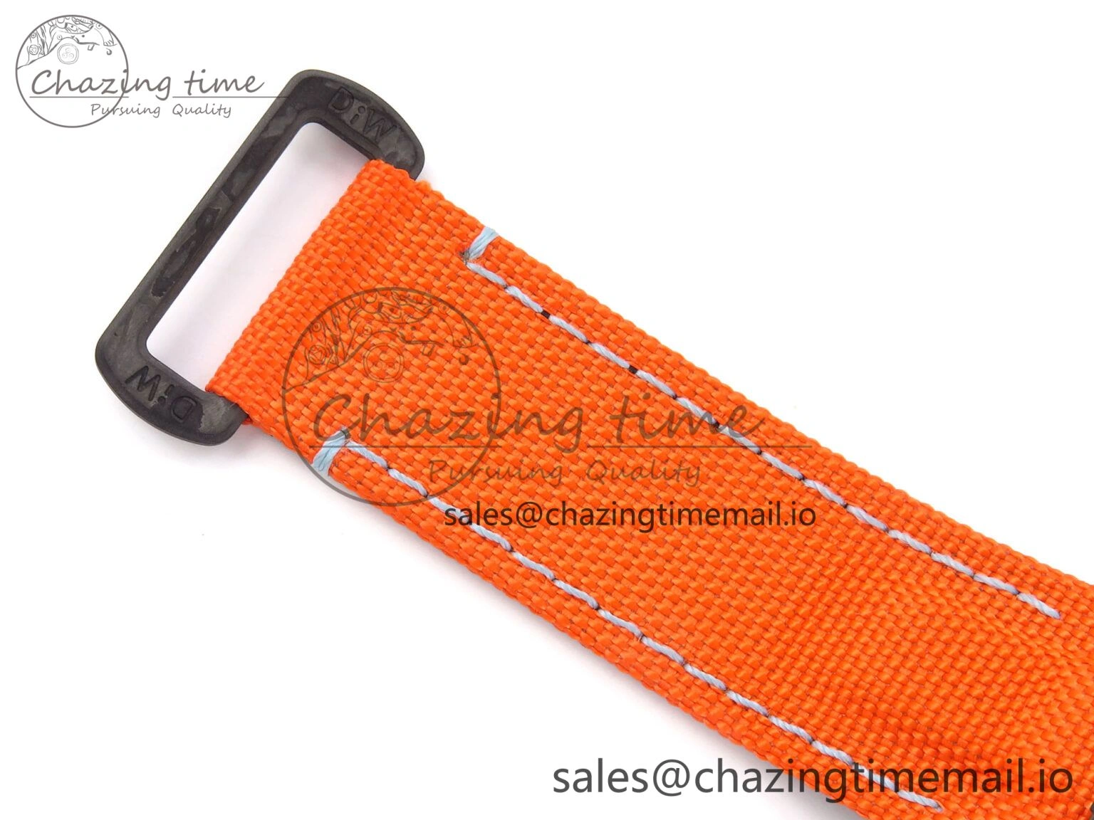 HighPerformance Daytona DIW “AVIA AZURE BLUE”” Carbon DIWF 1:1 Best Edition Blue Dial on Orange Nylon Strap SH 1077