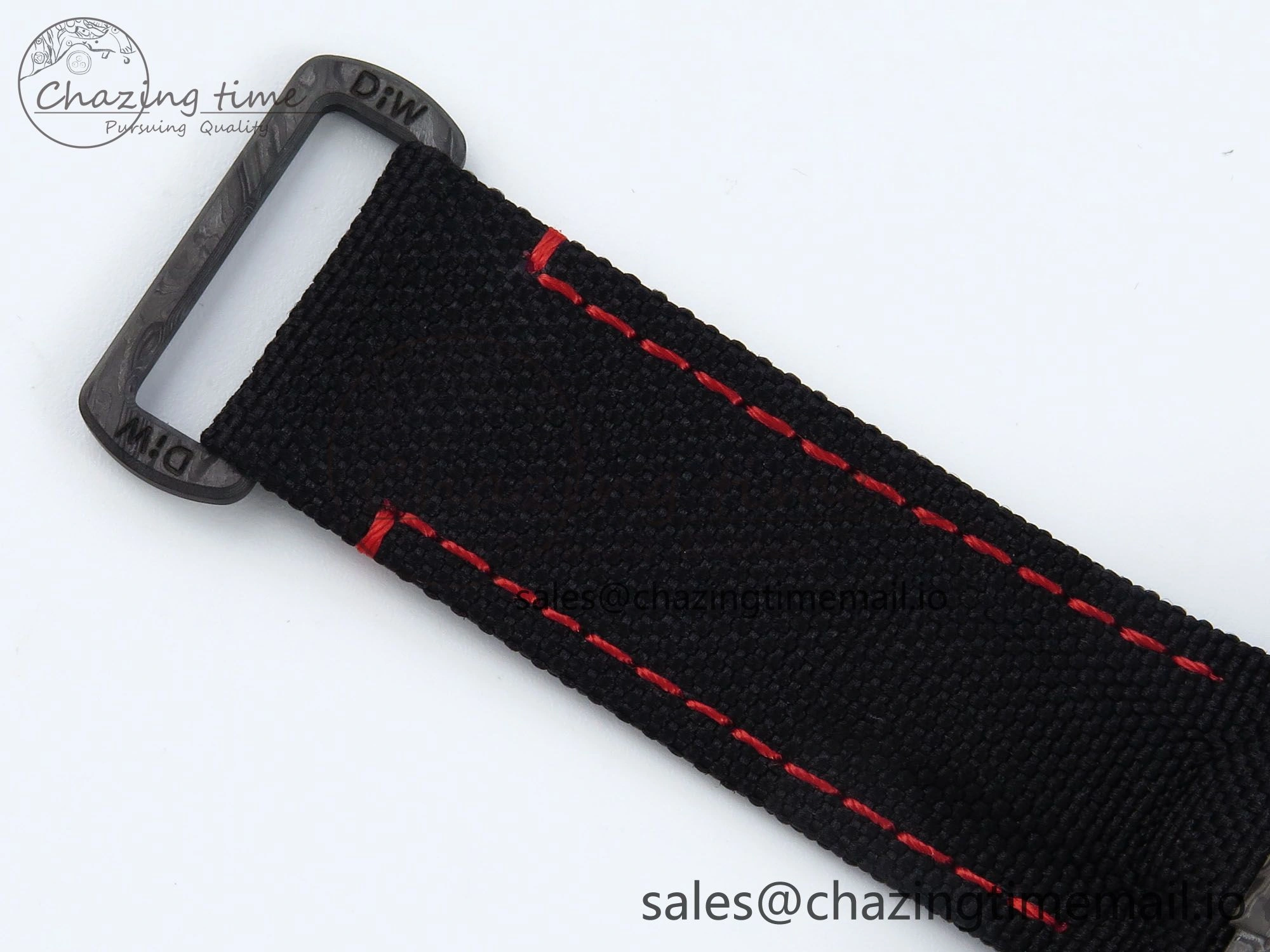 OnTrend Daytona DIW Black Carbon DIWF Best Edition Carbon Dial on Black Nylon Strap DD 493