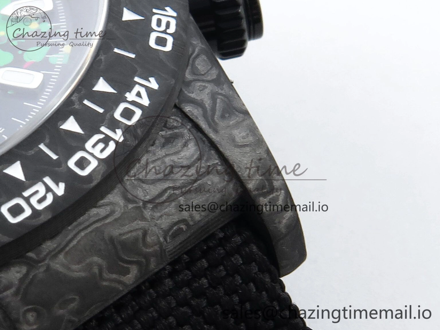 Daytona DIW Black Carbon DIWF Best Edition  Dial on Black Nylon Strap DD Versatile 492