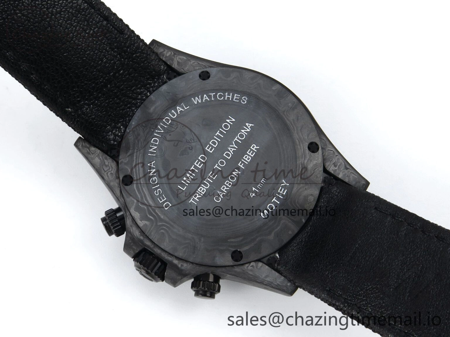 Daytona DIW Black Carbon DIWF Best Edition  Dial on Black Nylon Strap DD Versatile 492