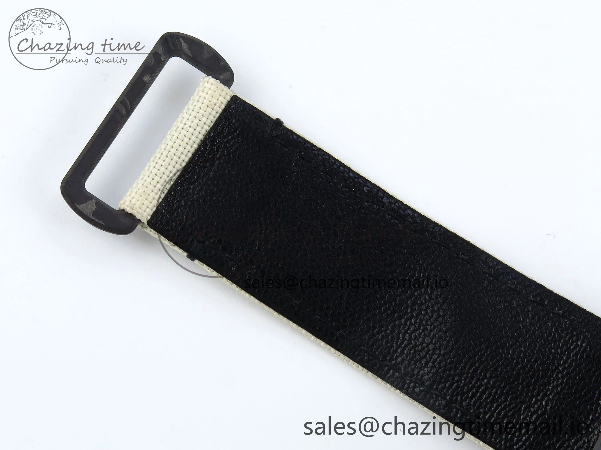 UrbanStyle Daytona DIW Black Carbon DIWF Best Edition Cream Dial on Cream Nylon Strap DD 496