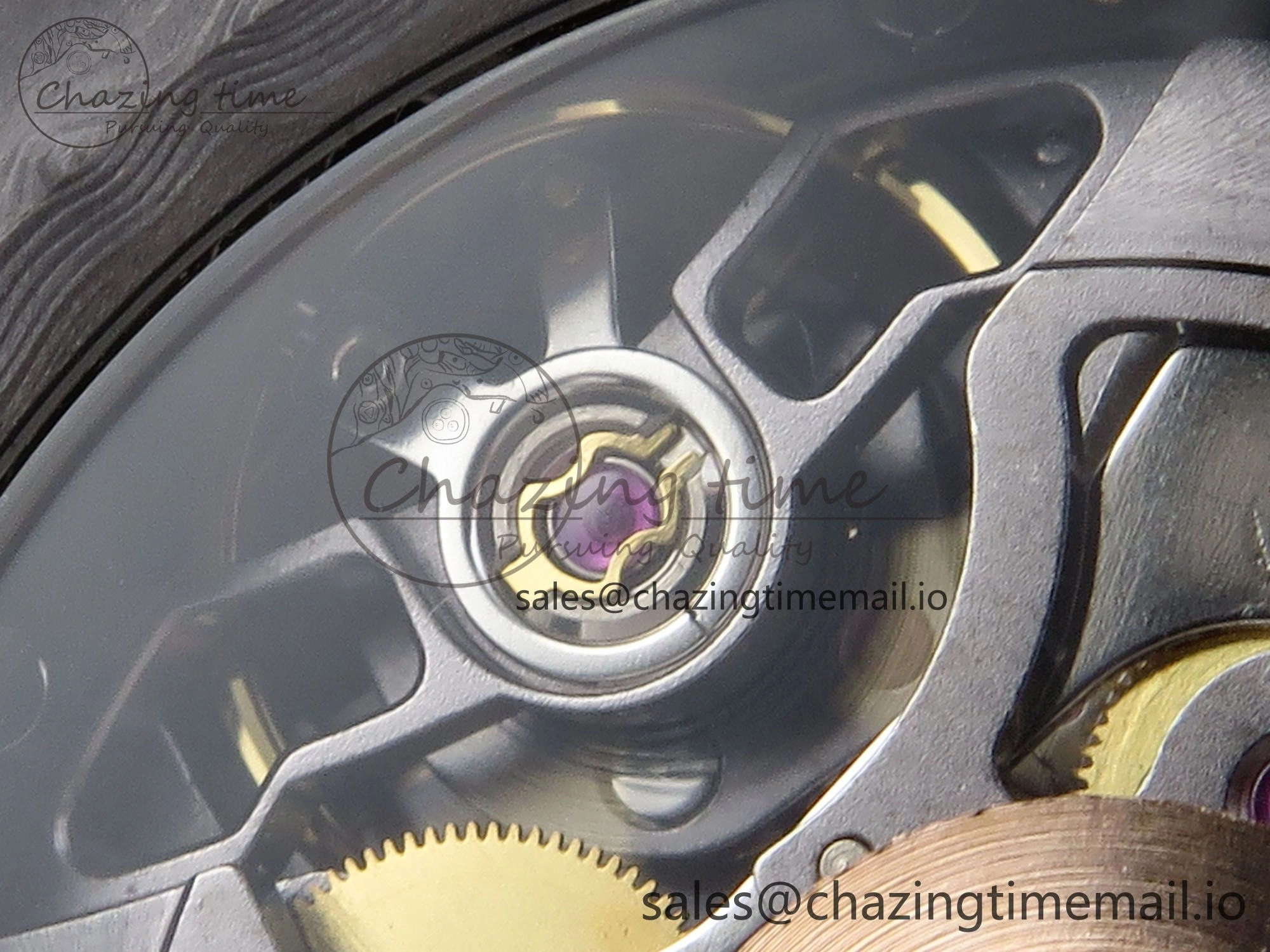 Daytona DIW Black Carbon DIWF Best Edition Skeleton Dial Green Diamonds Bezel on Brown Nylon Strap DD Affordable 458