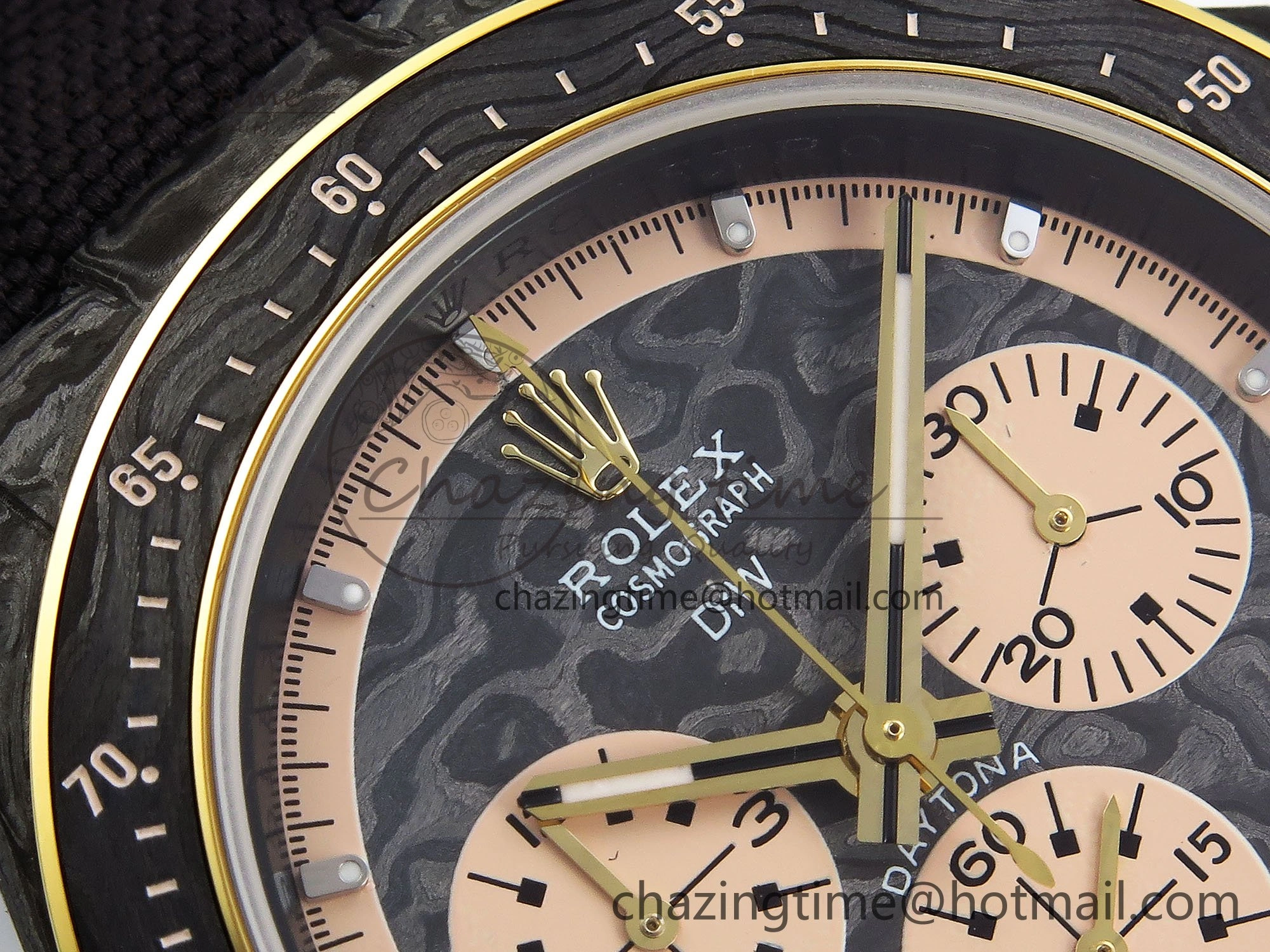 Resilient Daytona DIW Carbon Case DIWF Edition Carbon Cream Dial on Black Nylon Strap A 1568