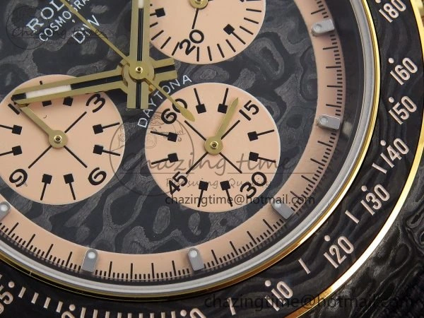 Resilient Daytona DIW Carbon Case DIWF Edition Carbon Cream Dial on Black Nylon Strap A 1568