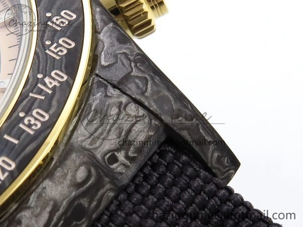 Resilient Daytona DIW Carbon Case DIWF Edition Carbon Cream Dial on Black Nylon Strap A 1568