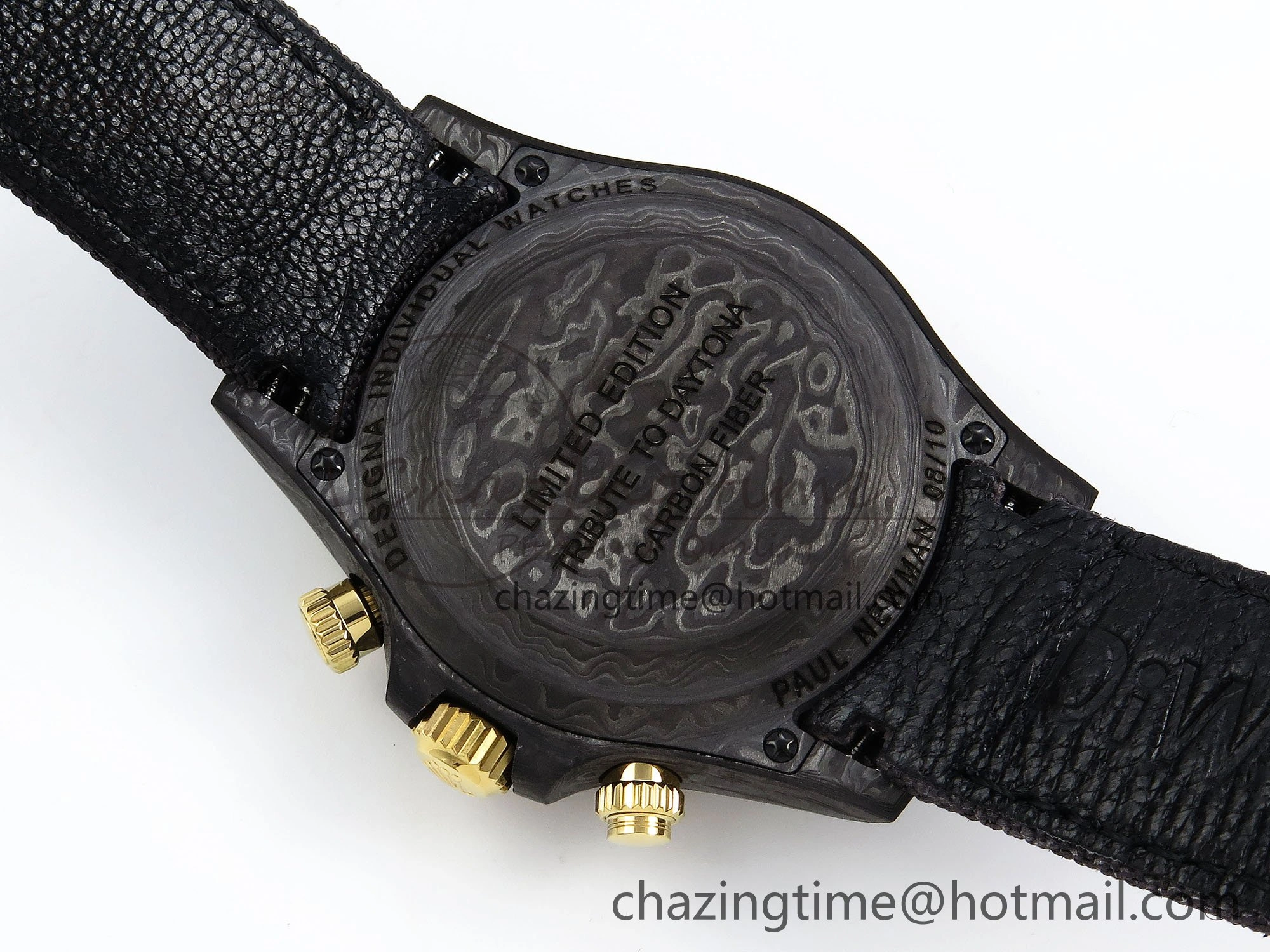 Resilient Daytona DIW Carbon Case DIWF Edition Carbon Cream Dial on Black Nylon Strap A 1568