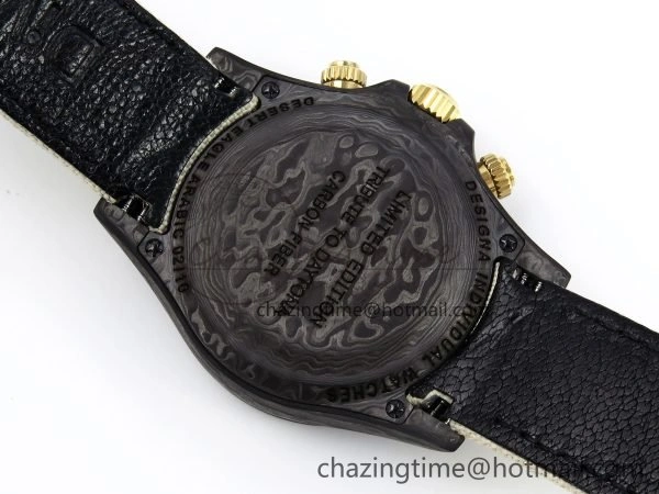 ComfortFit Daytona DIW Carbon Case DIWF Edition Cream Brown Dial on White Nylon Strap A 1664