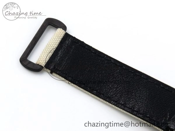 ComfortFit Daytona DIW Carbon Case DIWF Edition Cream Brown Dial on White Nylon Strap A 1664