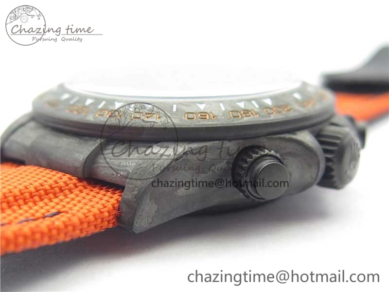 Daytona DIW Carbon Case and Bezel Black Orange Dial on Orange Nylon Strap A Comfortable 3222