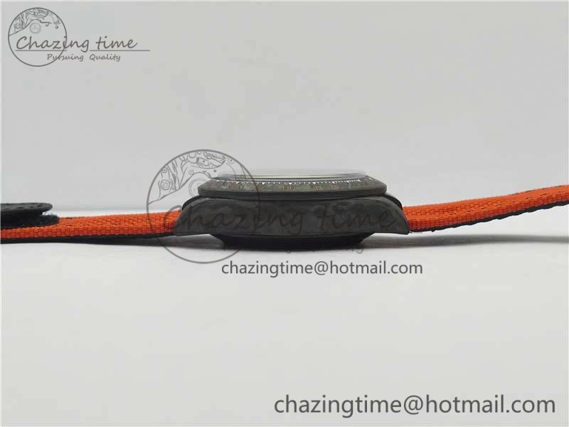 Daytona DIW Carbon Case and Bezel Black Orange Dial on Orange Nylon Strap A Comfortable 3222