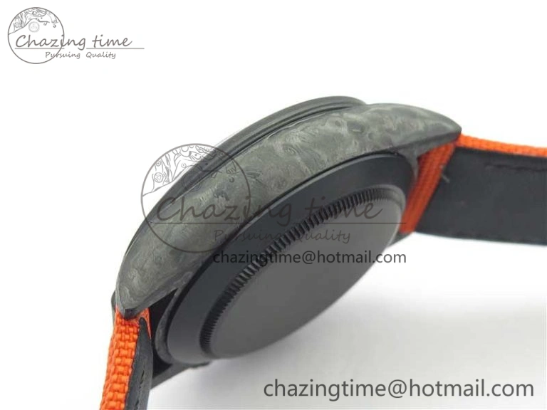Daytona DIW Carbon Case and Bezel Black Orange Dial on Orange Nylon Strap A Comfortable 3222