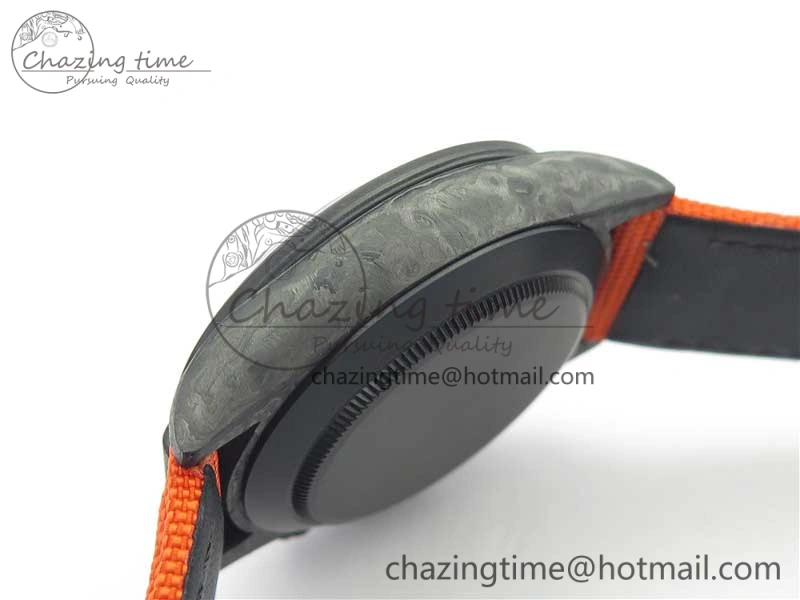 Daytona DIW Carbon Case and Bezel Black Orange Dial on Orange Nylon Strap A Comfortable 3222