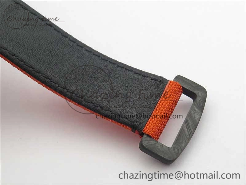 Daytona DIW Carbon Case and Bezel Black Orange Dial on Orange Nylon Strap A Comfortable 3222