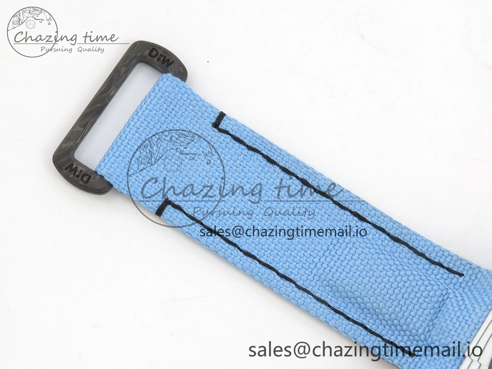 Trendy Daytona DIW Carbon Case and Bezel DIWF Edition Black Dial on Blue Nylon Strap A 71