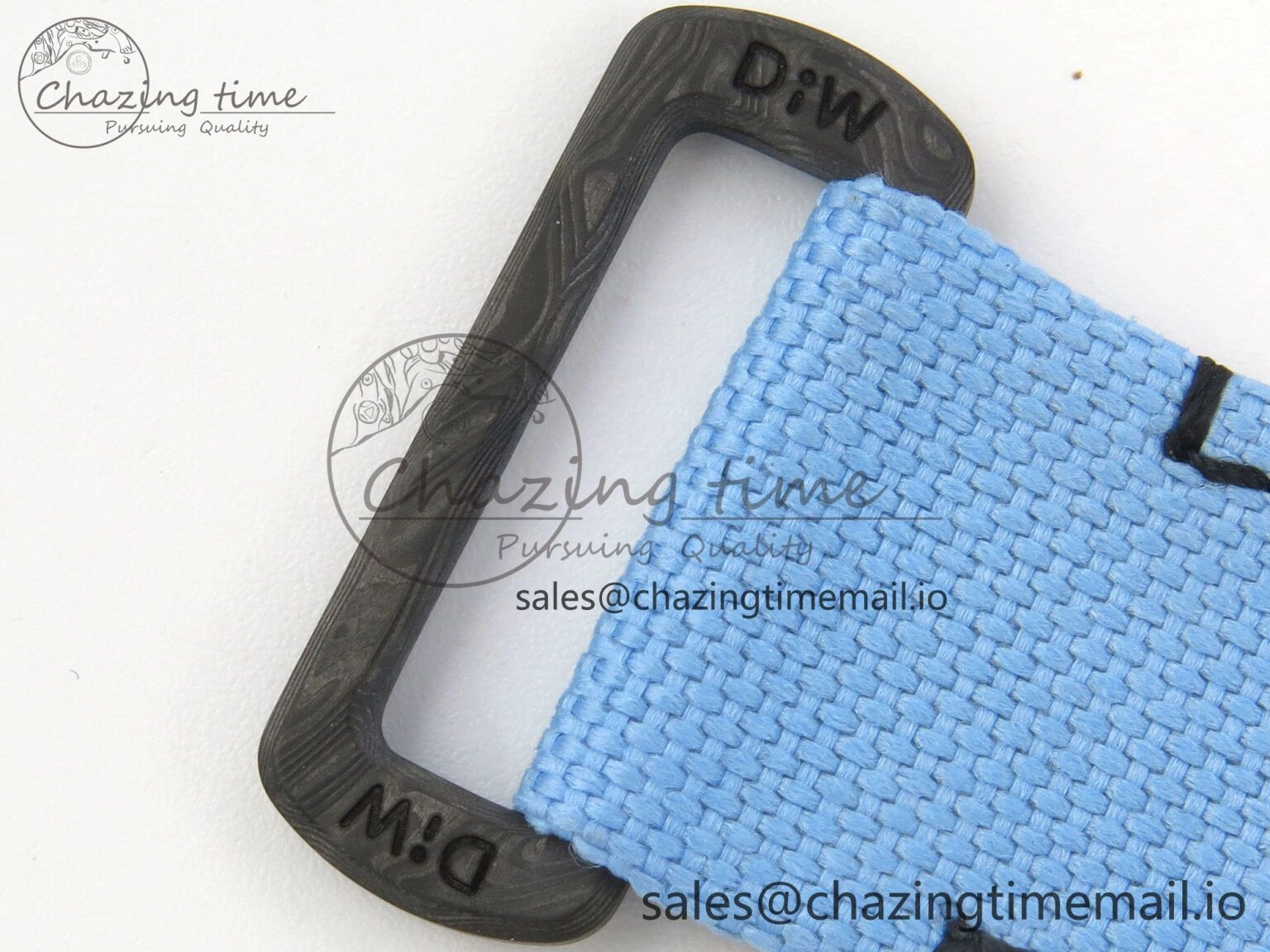 Trendy Daytona DIW Carbon Case and Bezel DIWF Edition Black Dial on Blue Nylon Strap A 71