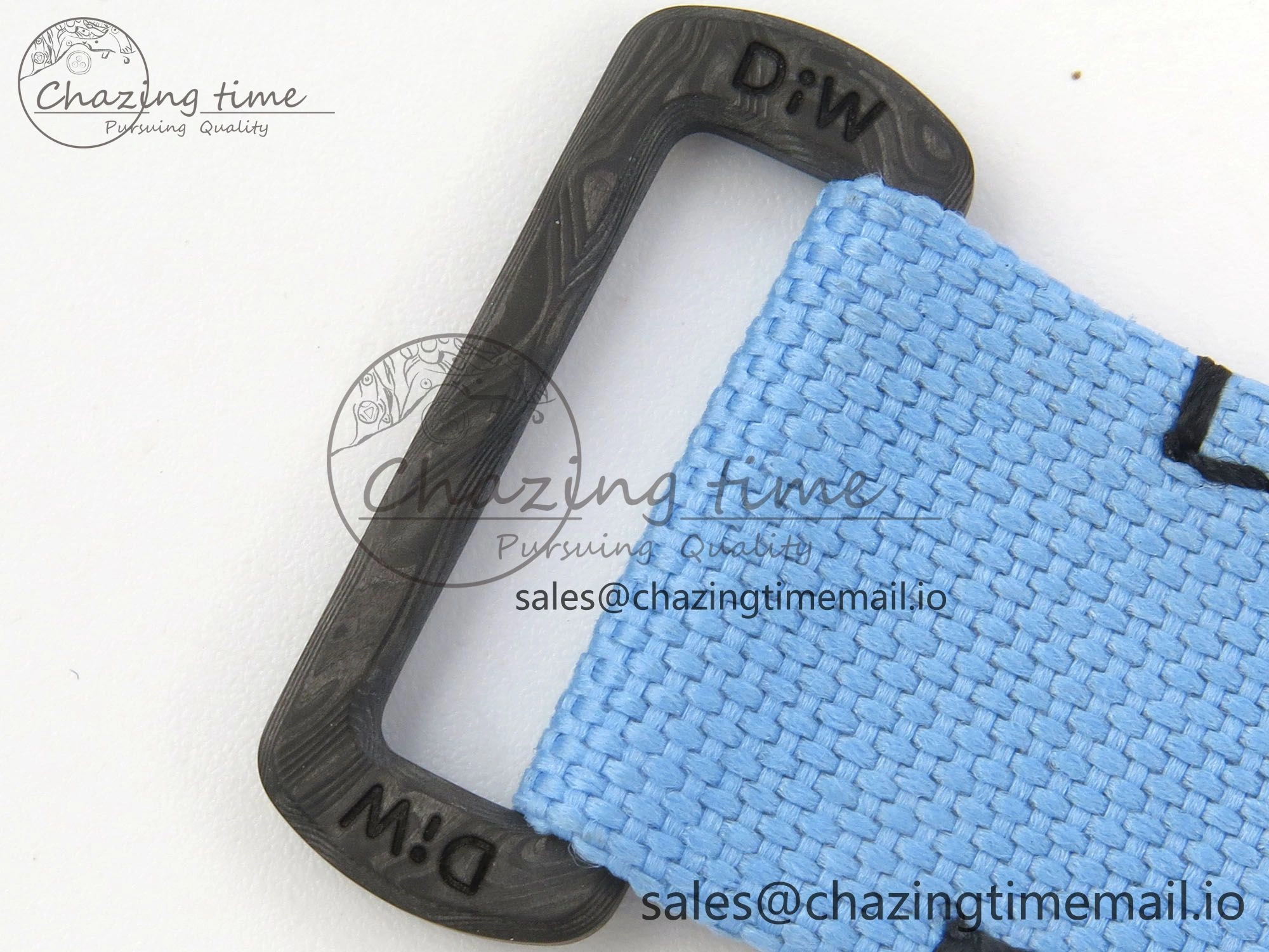 Trendy Daytona DIW Carbon Case and Bezel DIWF Edition Black Dial on Blue Nylon Strap A 71
