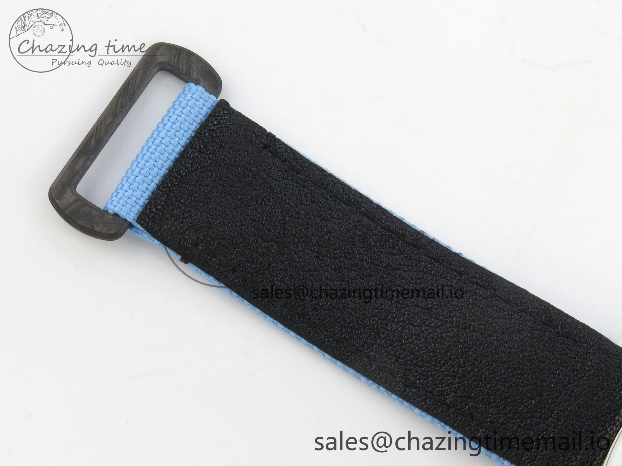 Trendy Daytona DIW Carbon Case and Bezel DIWF Edition Black Dial on Blue Nylon Strap A 71