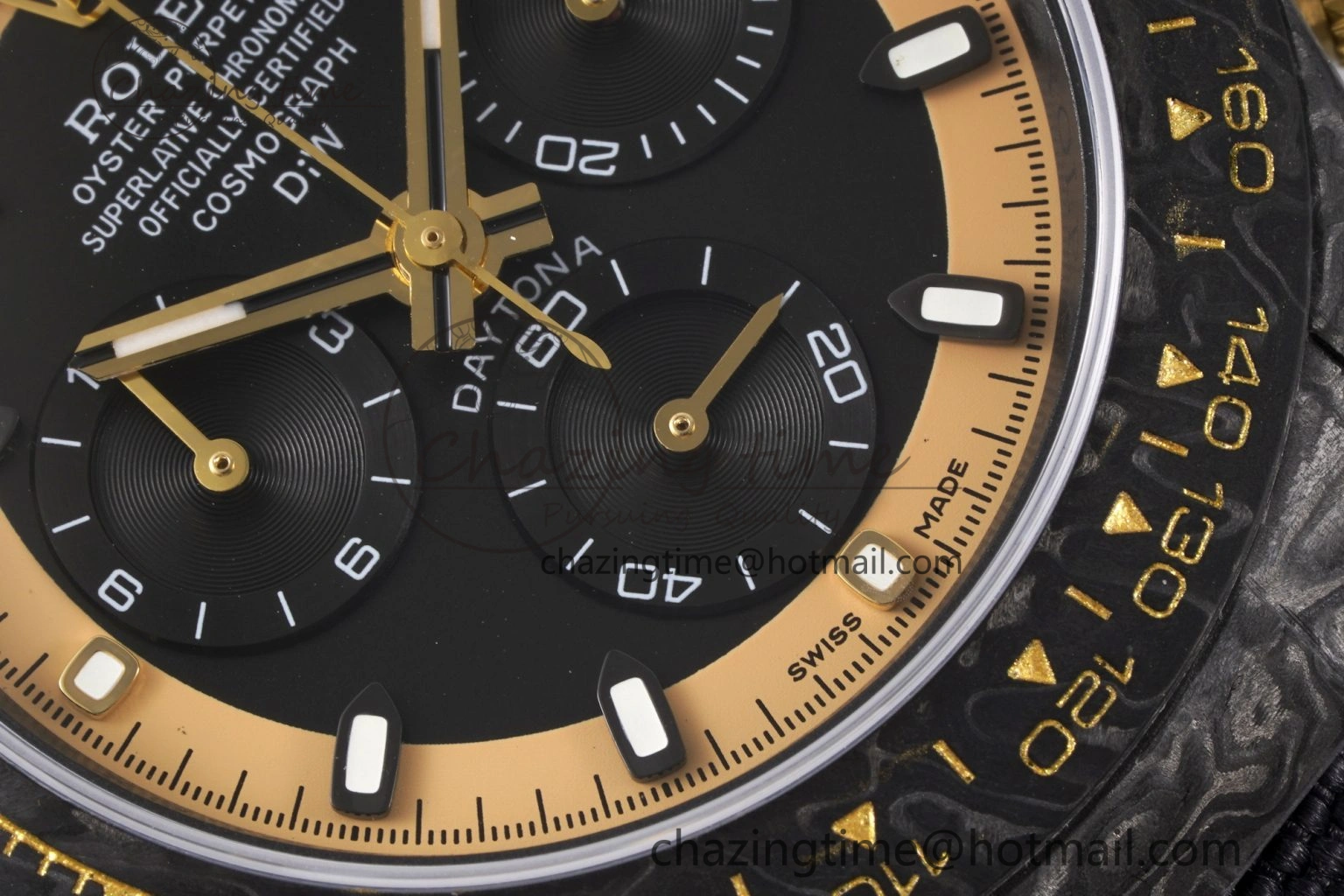 Daytona DIW Carbon Case and Bezel DIWF Edition Black Gold Dial on Black Nylon Strap A SmartChoice 1996