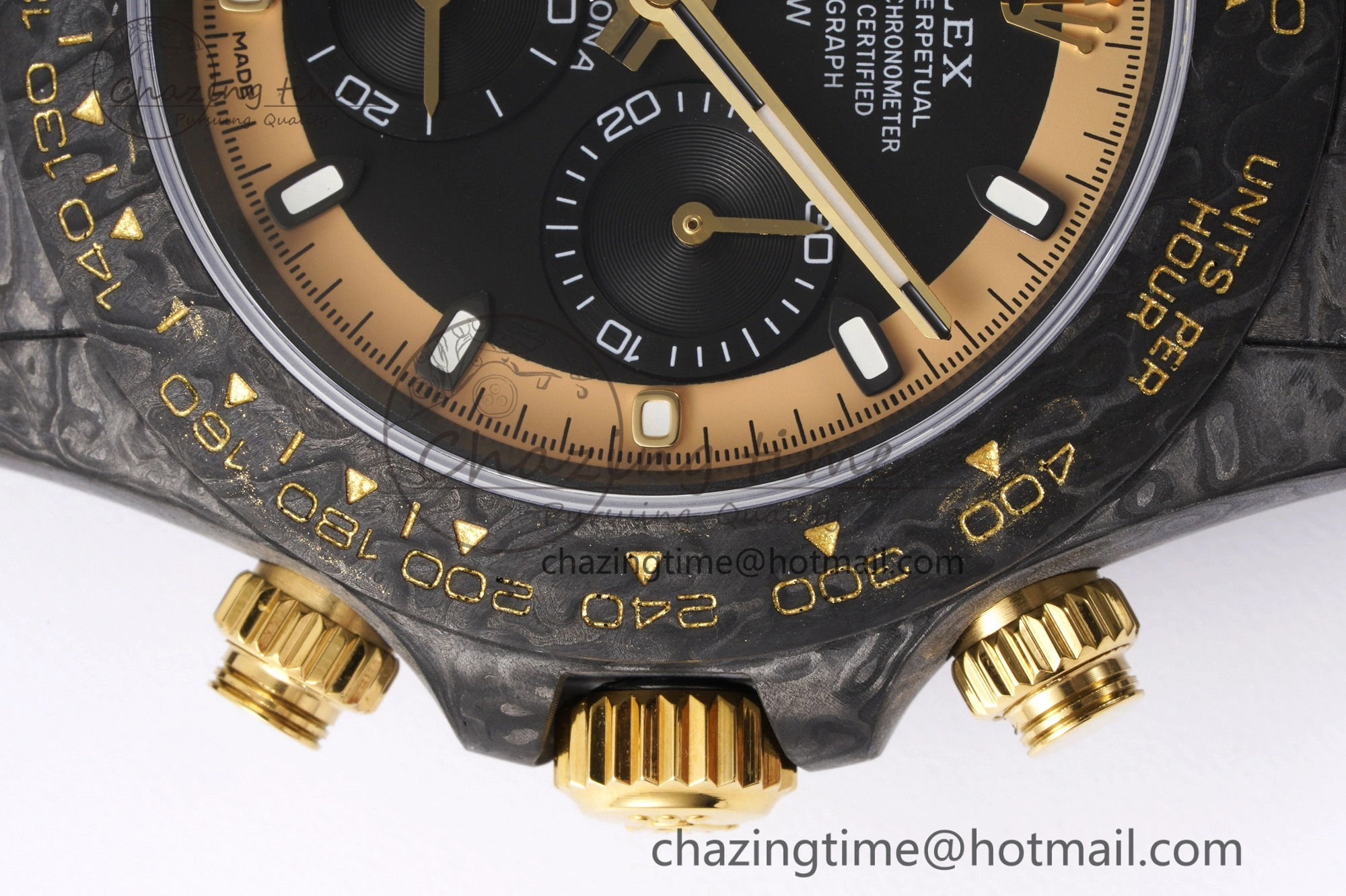 Daytona DIW Carbon Case and Bezel DIWF Edition Black Gold Dial on Black Nylon Strap A SmartChoice 1996