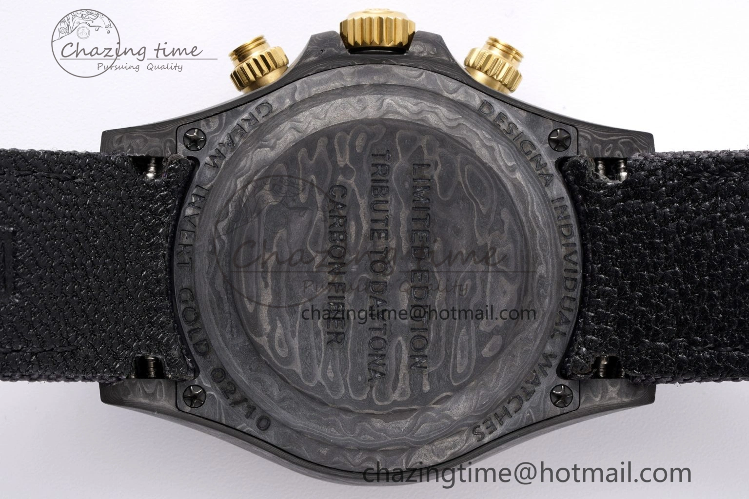 Daytona DIW Carbon Case and Bezel DIWF Edition Black Gold Dial on Black Nylon Strap A SmartChoice 1996