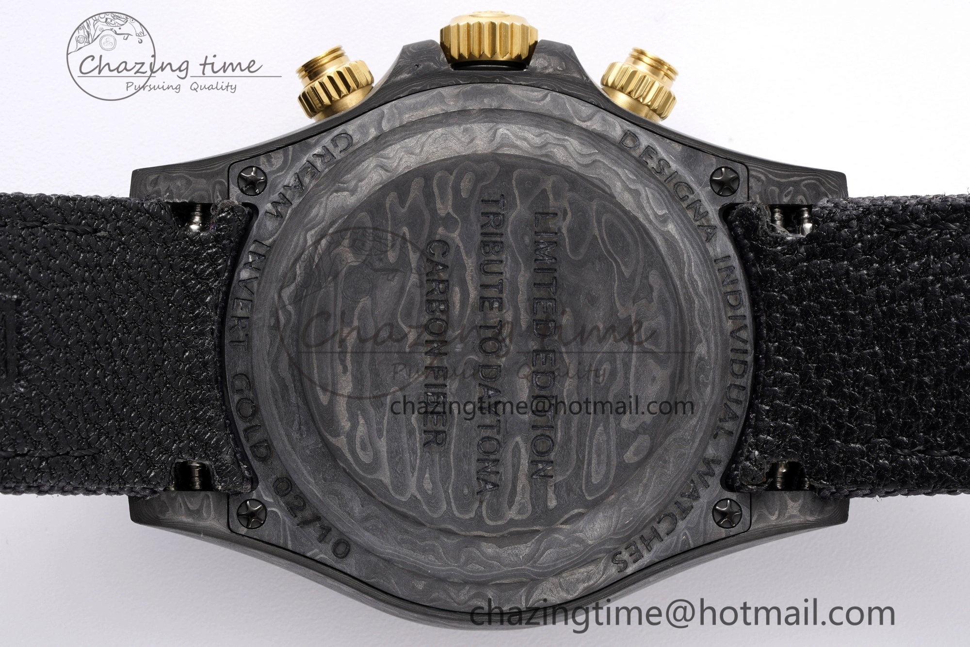 Daytona DIW Carbon Case and Bezel DIWF Edition Black Gold Dial on Black Nylon Strap A SmartChoice 1996
