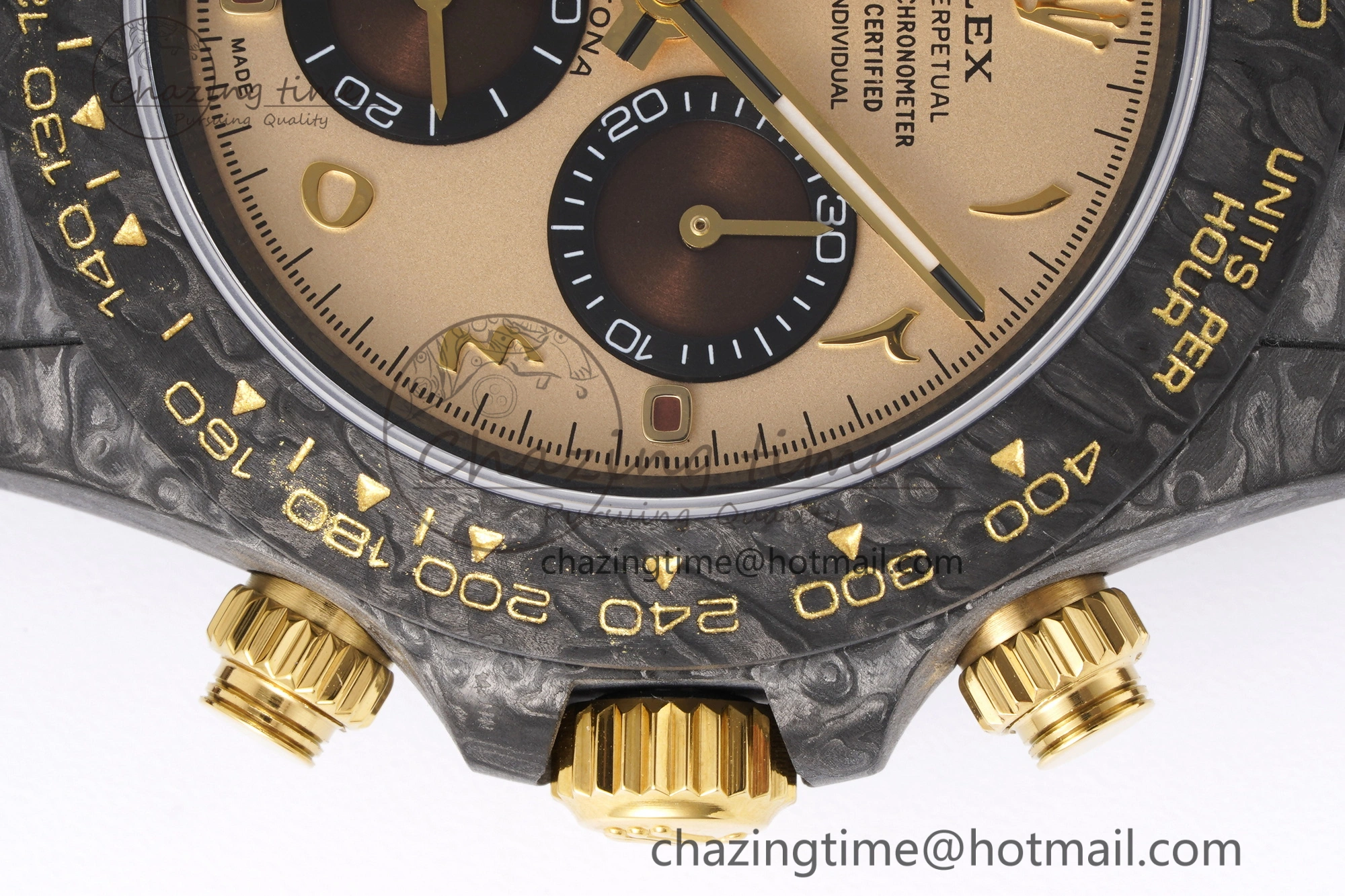 Neat Daytona DIW Carbon Case and Bezel DIWF Edition Brown Arabic Dial on Brown Nylon Strap A 2000