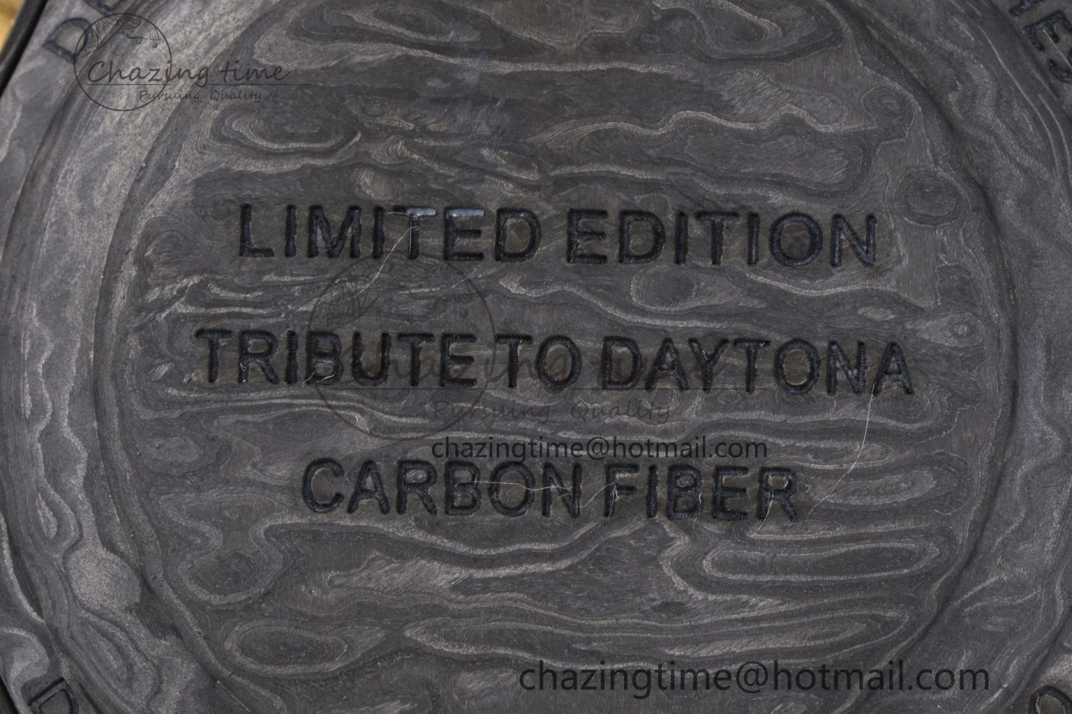 TechFriendly Daytona DIW Carbon Case and Bezel DIWF Edition Gray Plane Dial on Black Nylon Strap A 1994