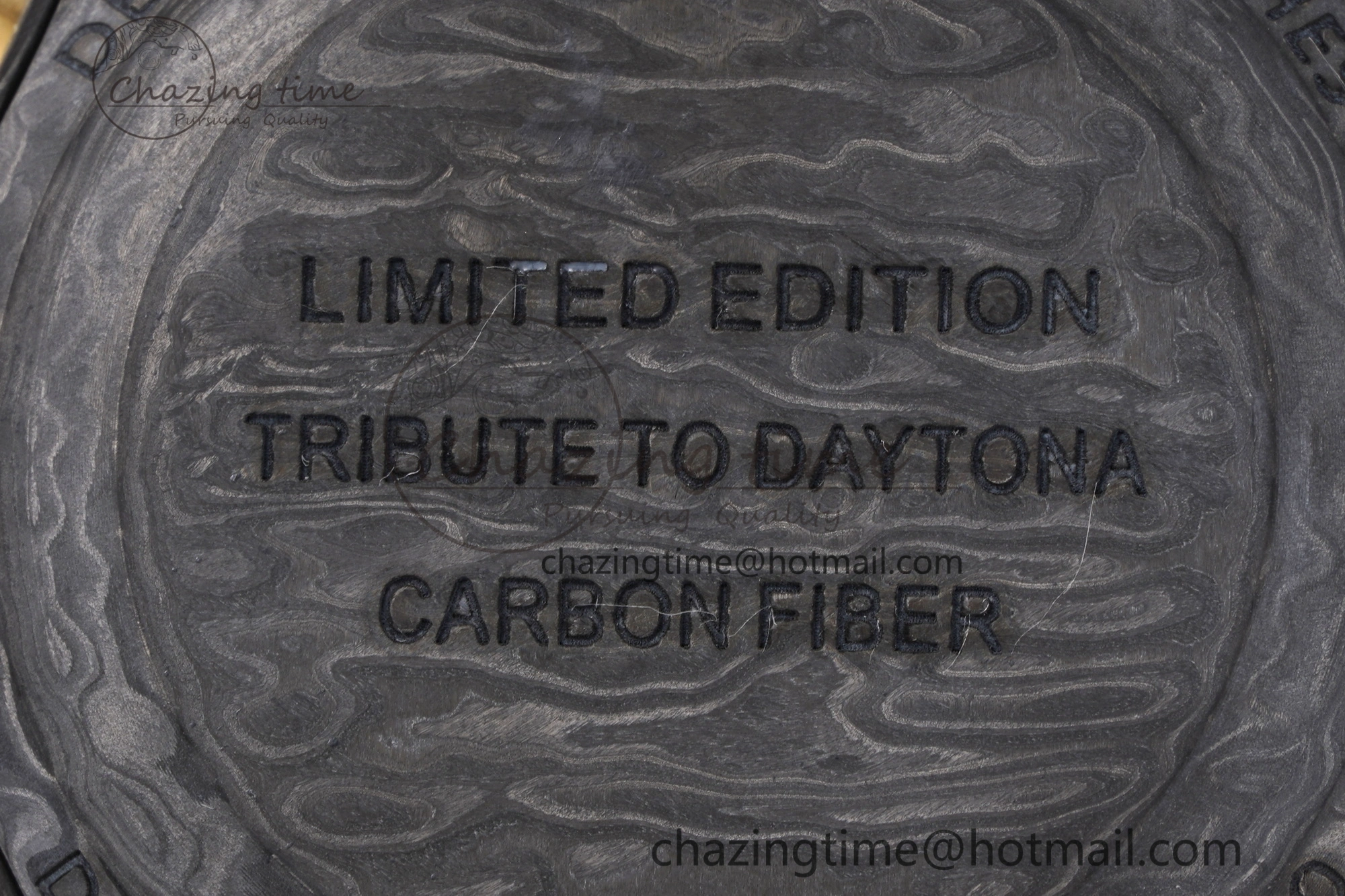 TechFriendly Daytona DIW Carbon Case and Bezel DIWF Edition Gray Plane Dial on Black Nylon Strap A 1994