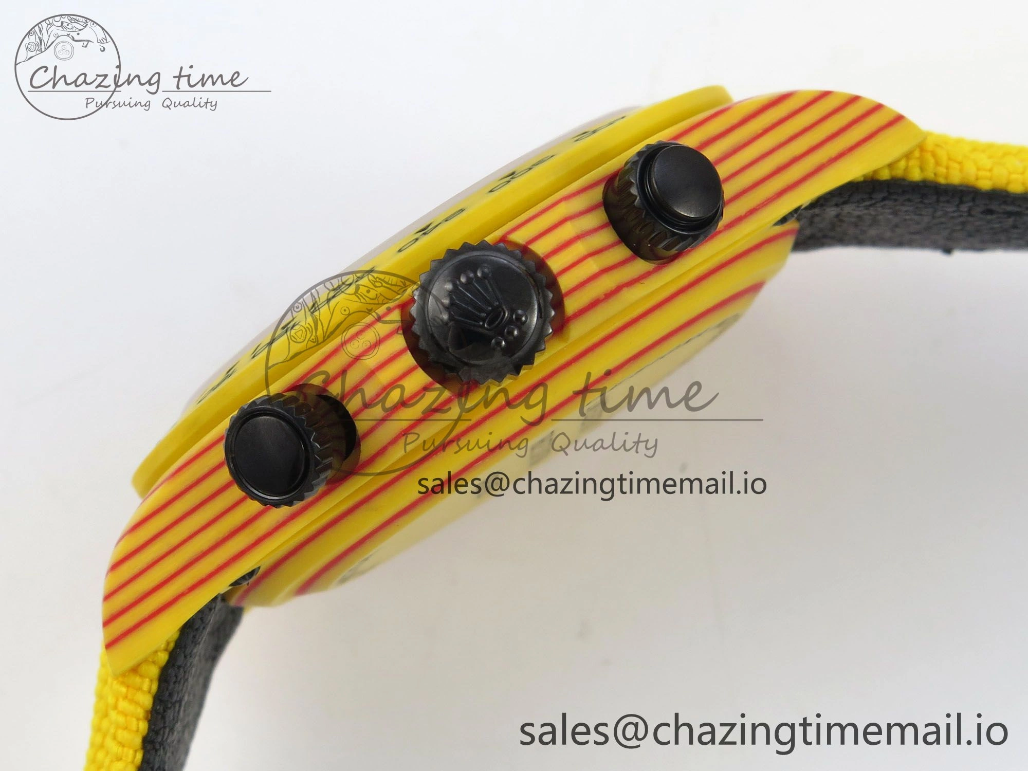 Daytona DIW Carbon Case and Bezel DIWF Edition Red Dial on Yellow Nylon Strap A Original 53